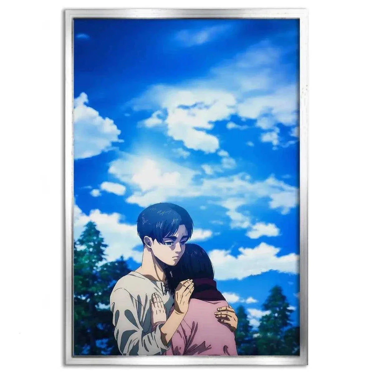 Eren & Mikasa - Anime Leinwandbild