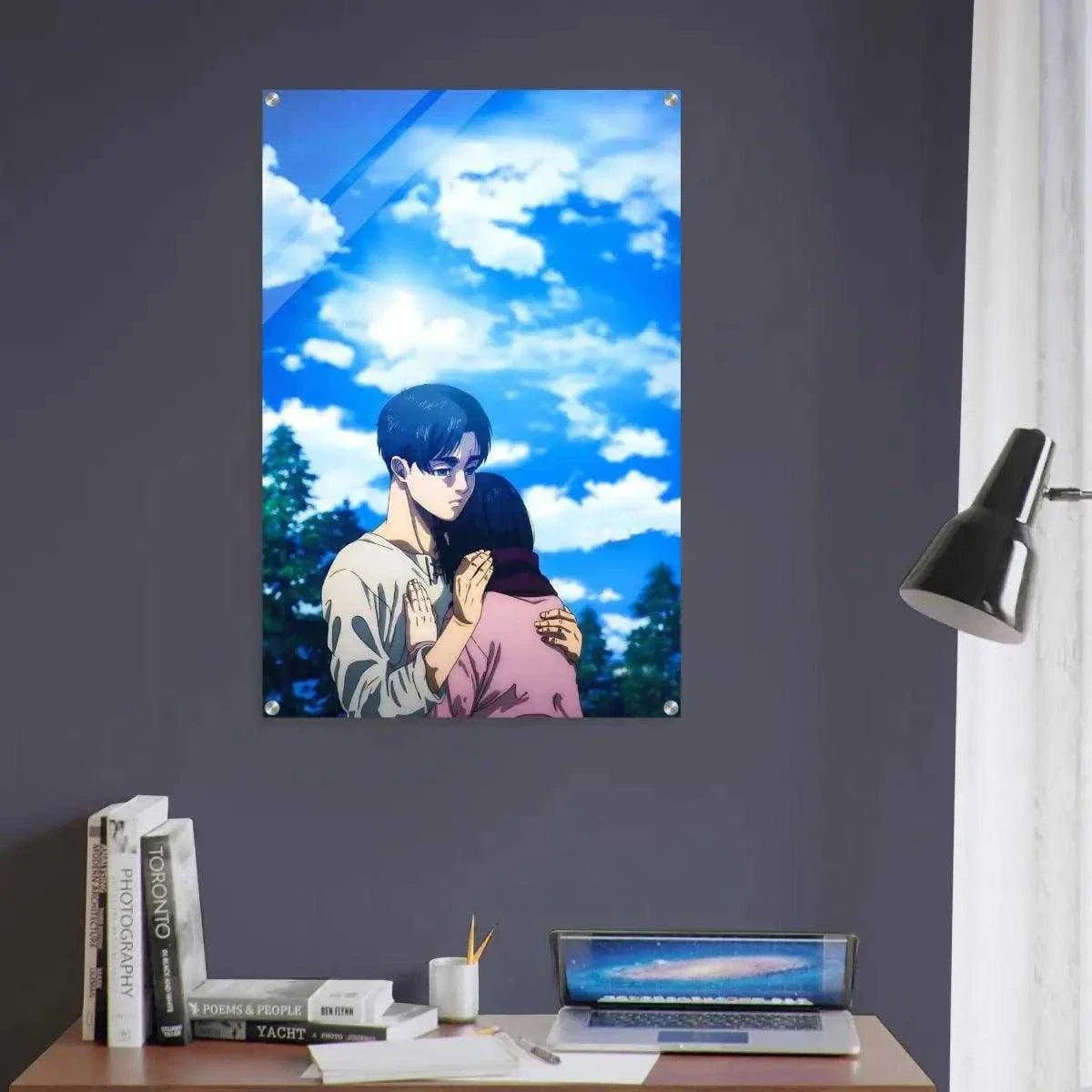 Eren & Mikasa - Anime Leinwandbild
