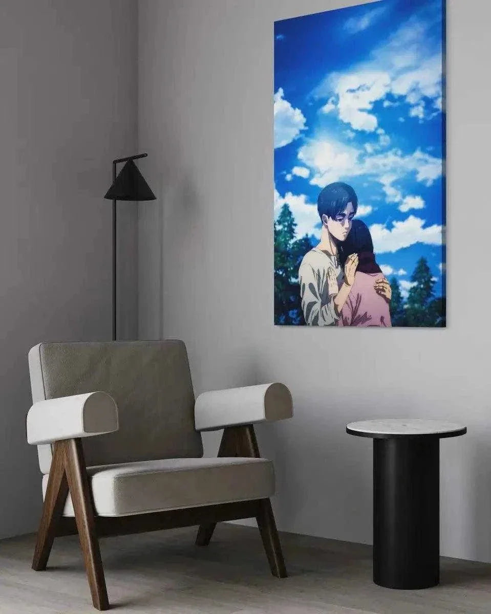 Eren & Mikasa - Anime Leinwandbild