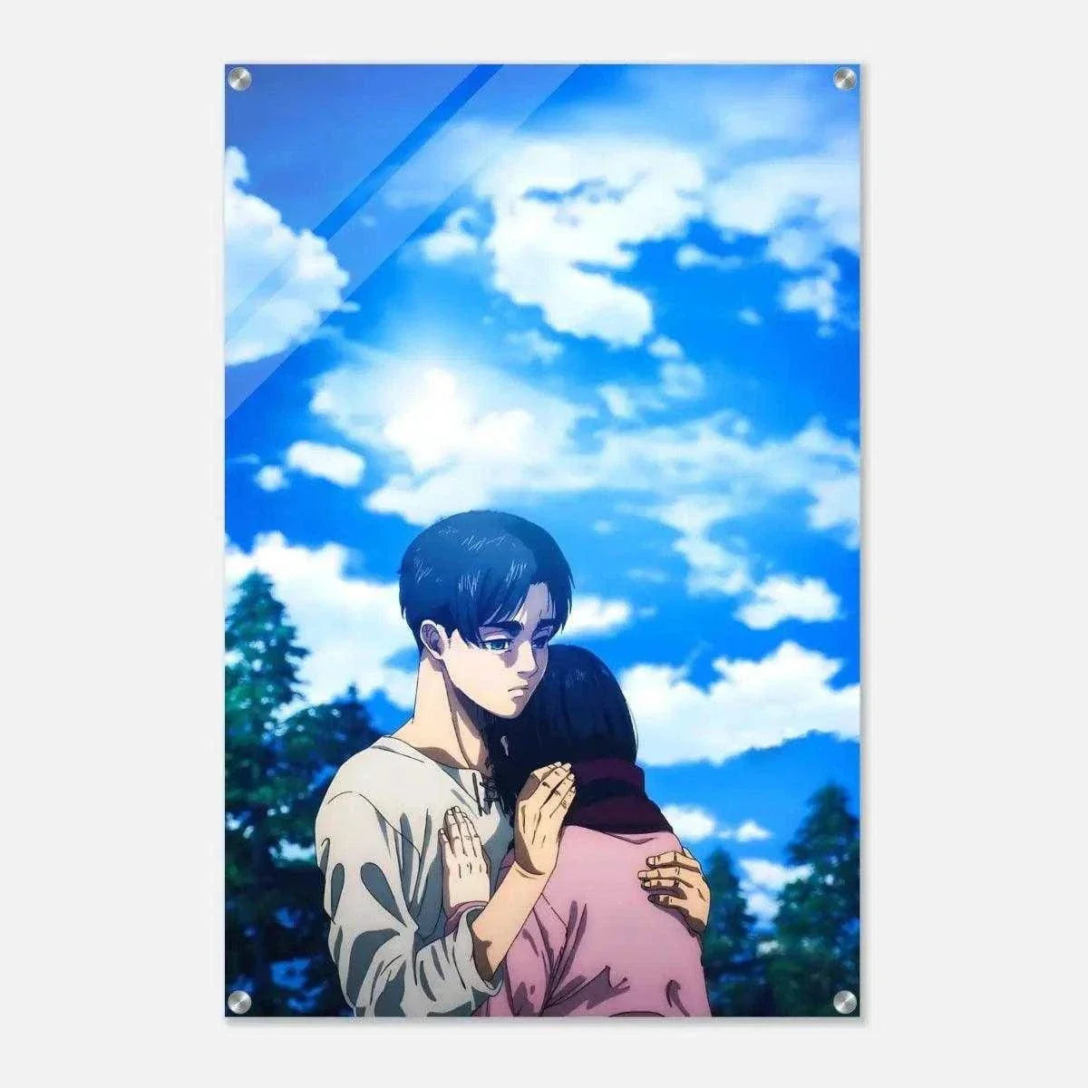 Eren & Mikasa - Anime Leinwandbild