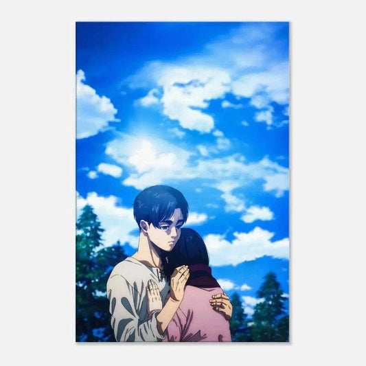 Eren & Mikasa - Anime Leinwandbild