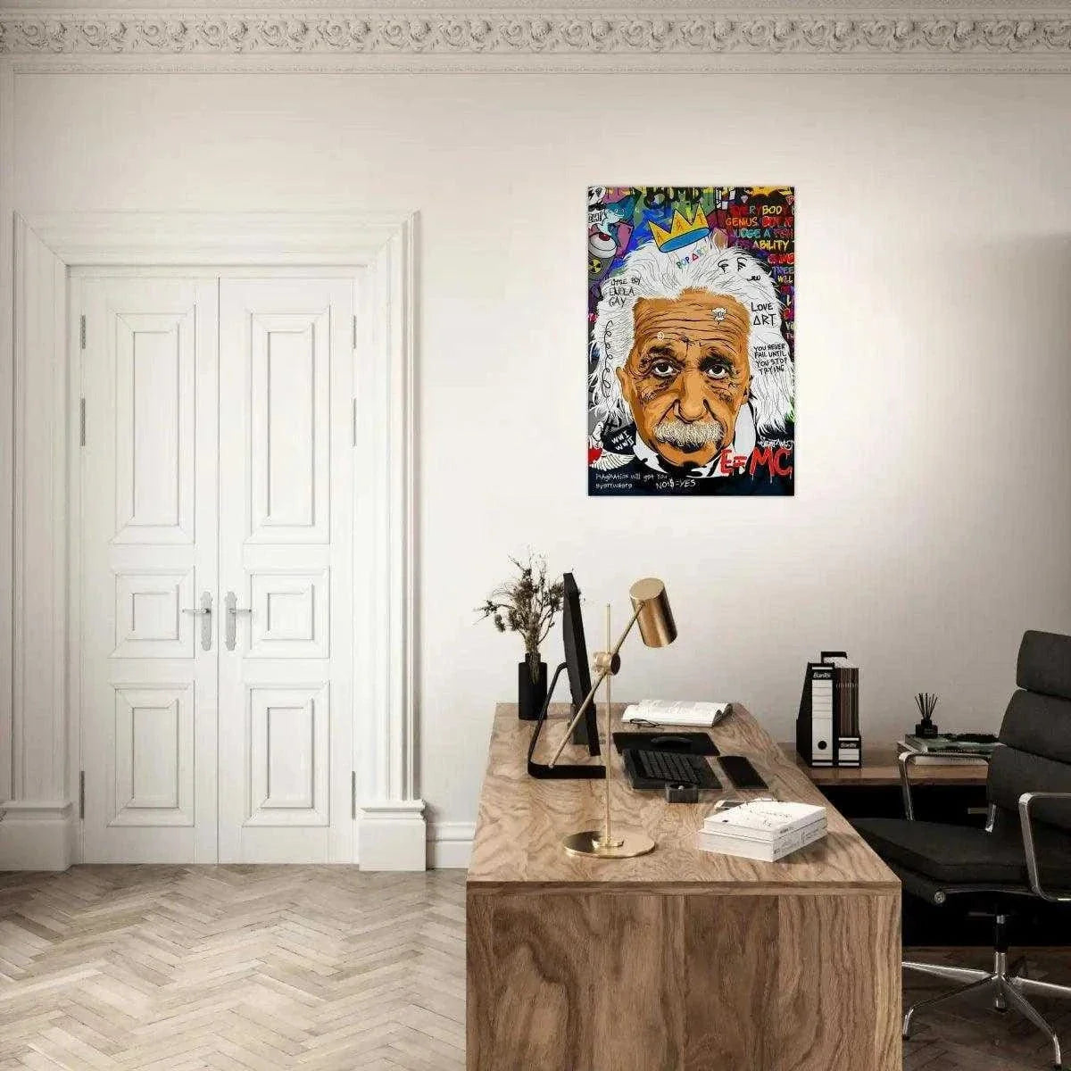 Everybody is a genius - Einstein - Leinwandbild Pop Art