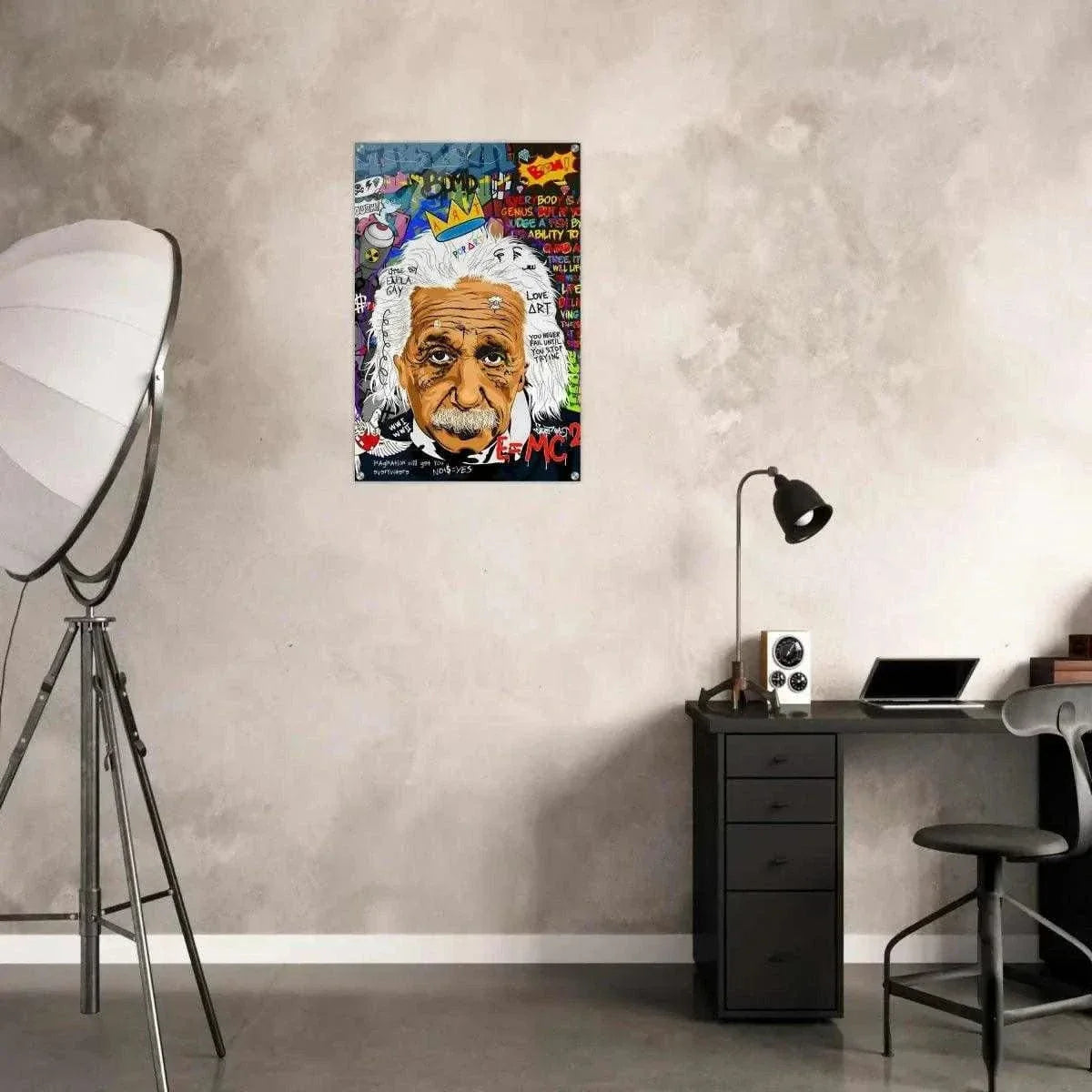 Everybody is a genius - Einstein - Leinwandbild Pop Art