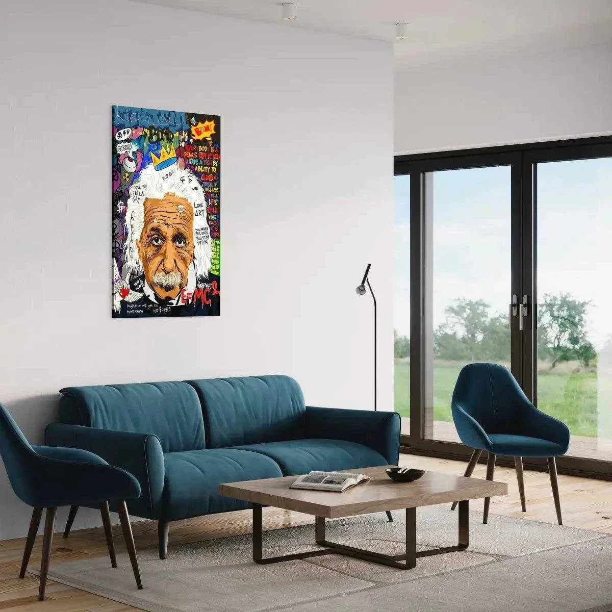 Everybody is a genius - Einstein - Leinwandbild Pop Art