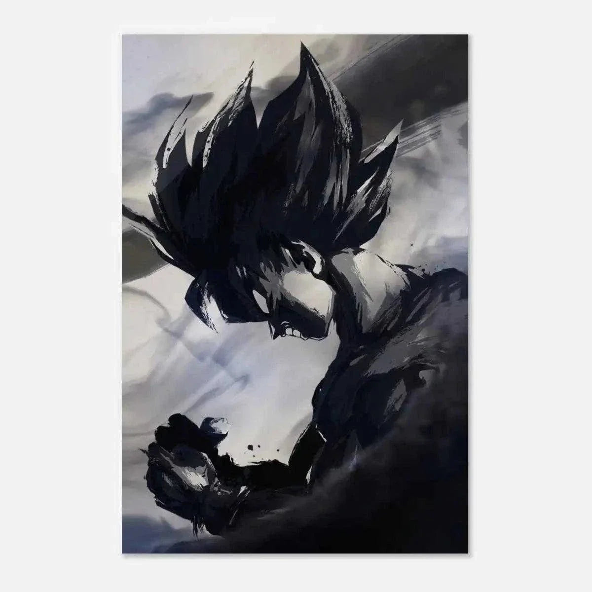 Goku Black and White - Dragon Ball - Anime Leinwandbild