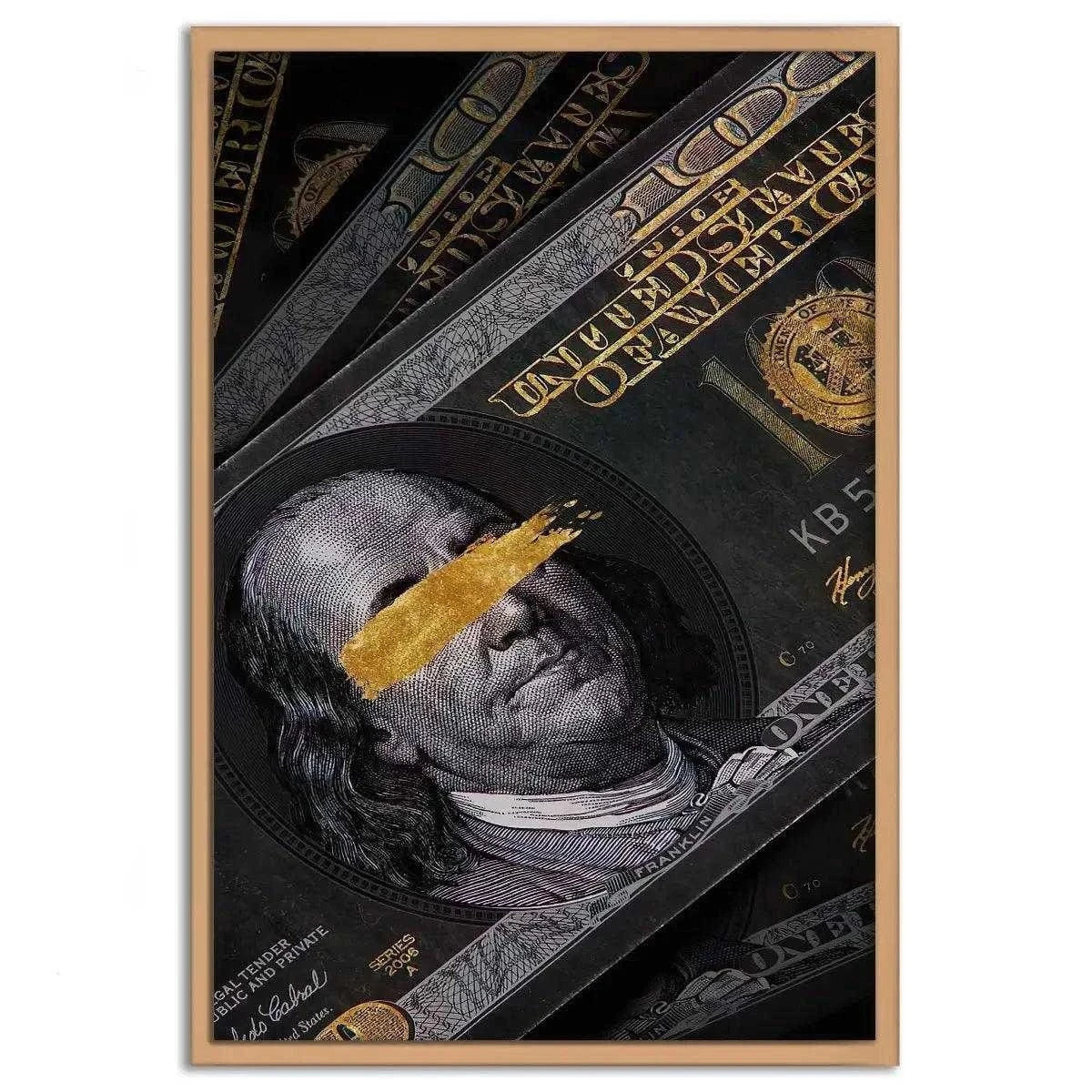 Golden Note - Leinwandbild Luxuriös