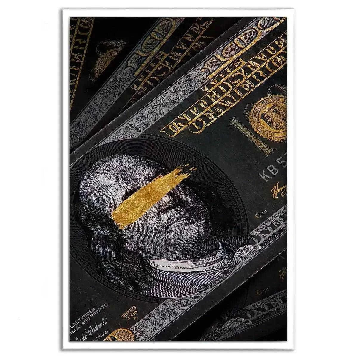 Golden Note - Leinwandbild Luxuriös