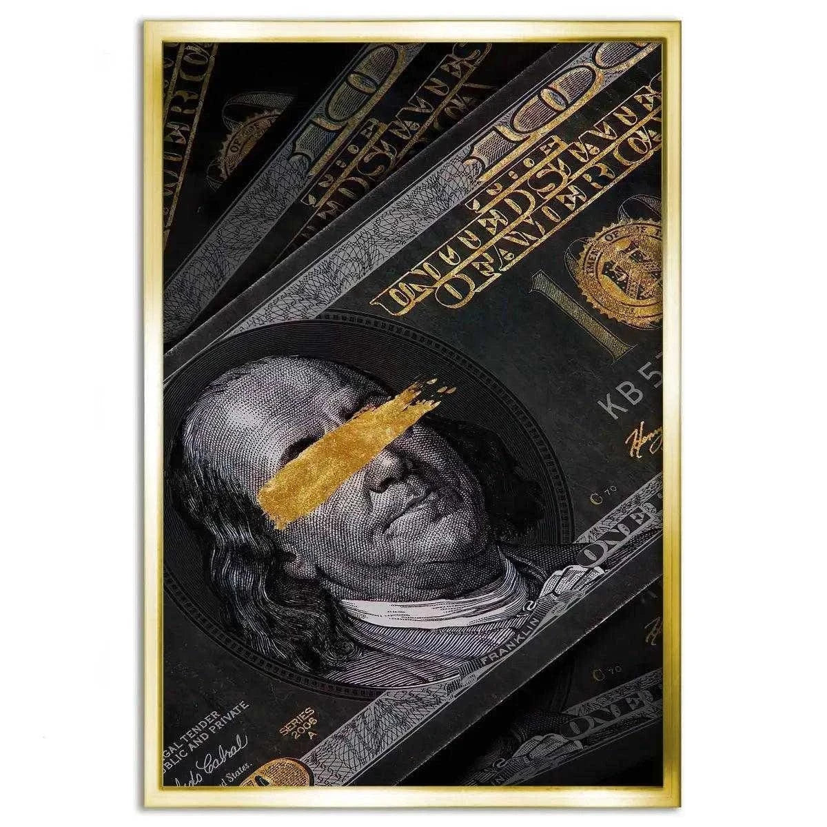Golden Note - Leinwandbild Luxuriös