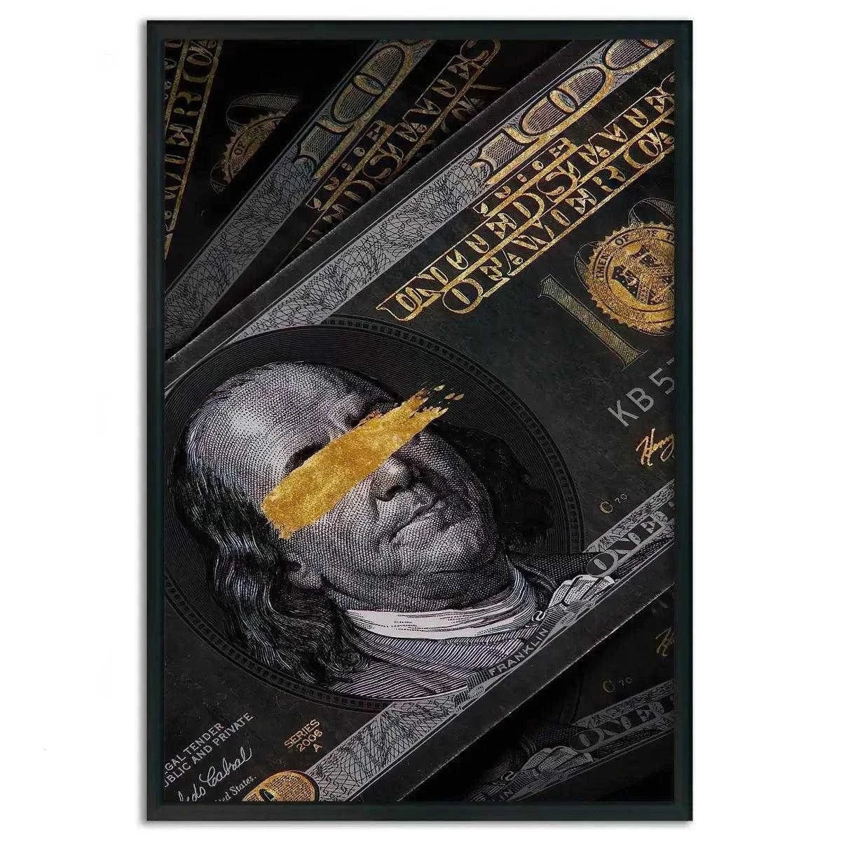 Golden Note - Leinwandbild Luxuriös