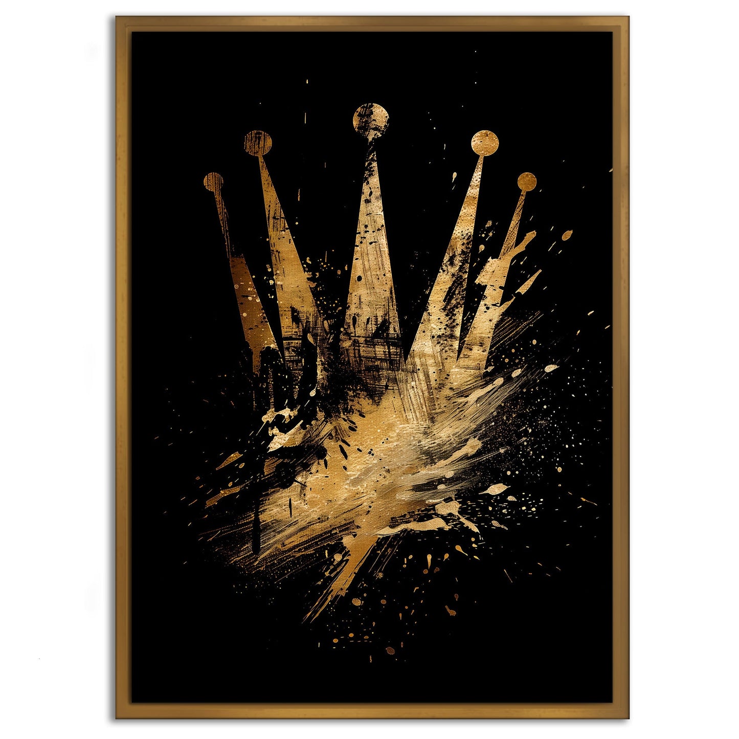 Golden Rolex - Leinwandbild Pop Art / Luxuriös