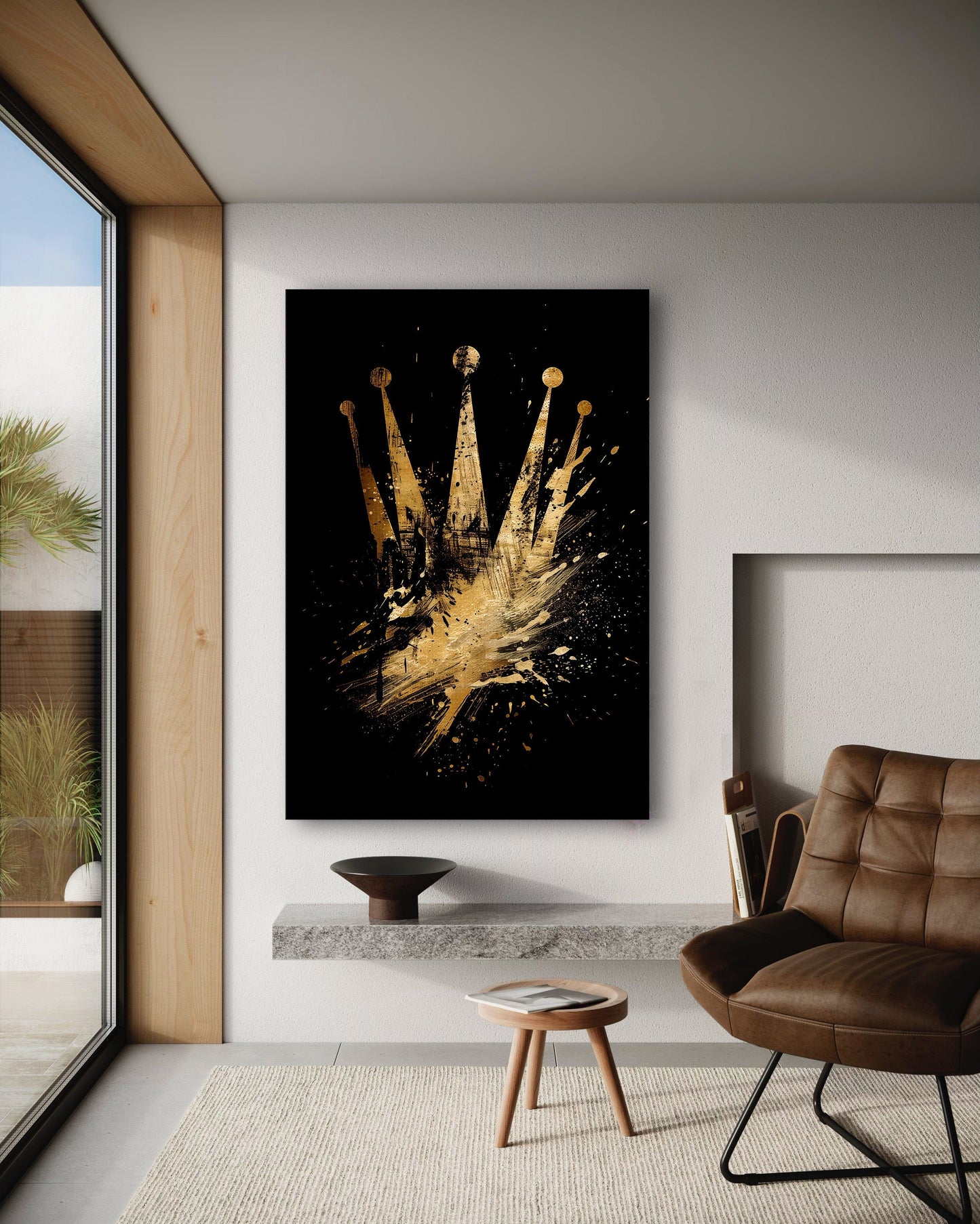 Golden Rolex - Leinwandbild Pop Art / Luxuriös