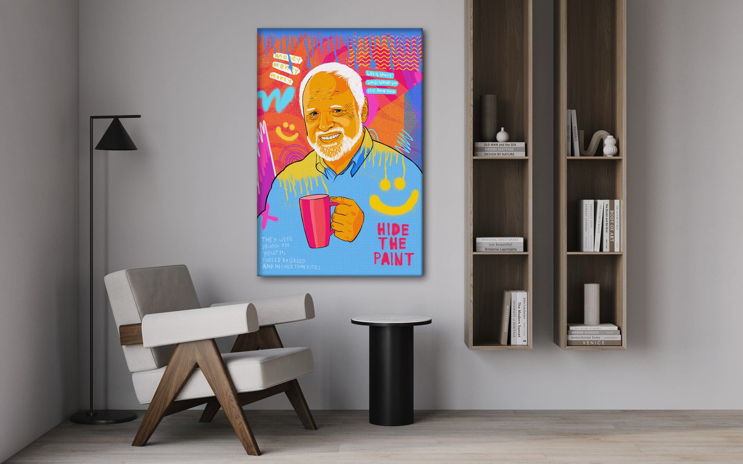 Harold Meme - Leinwandbild Pop Art