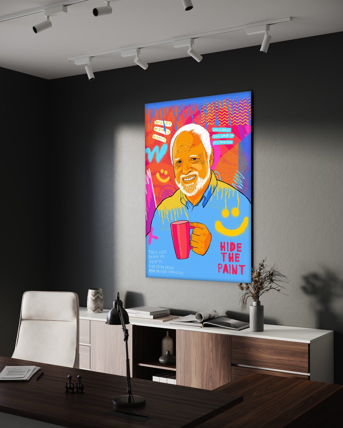 Harold Meme - Leinwandbild Pop Art