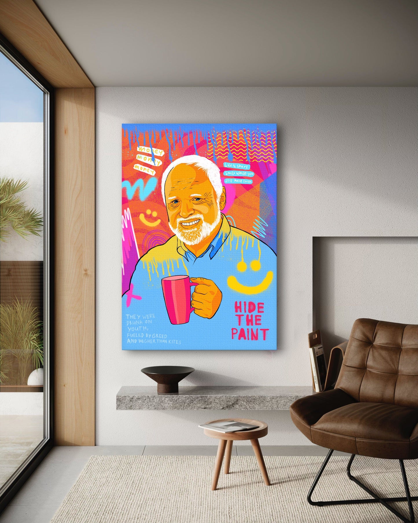 Harold Meme - Leinwandbild Pop Art
