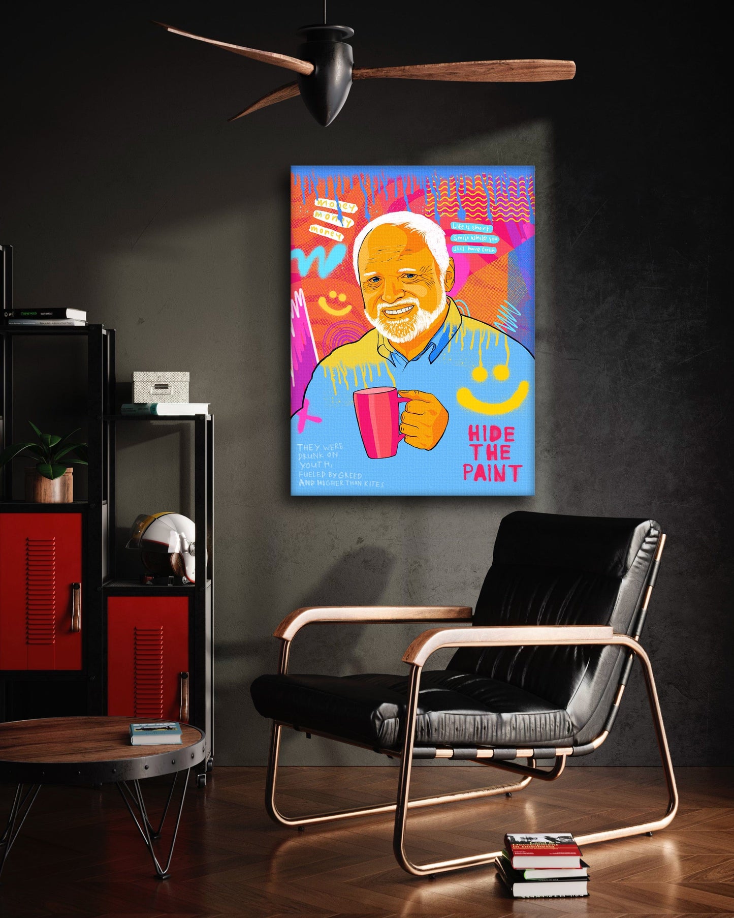 Harold Meme - Leinwandbild Pop Art
