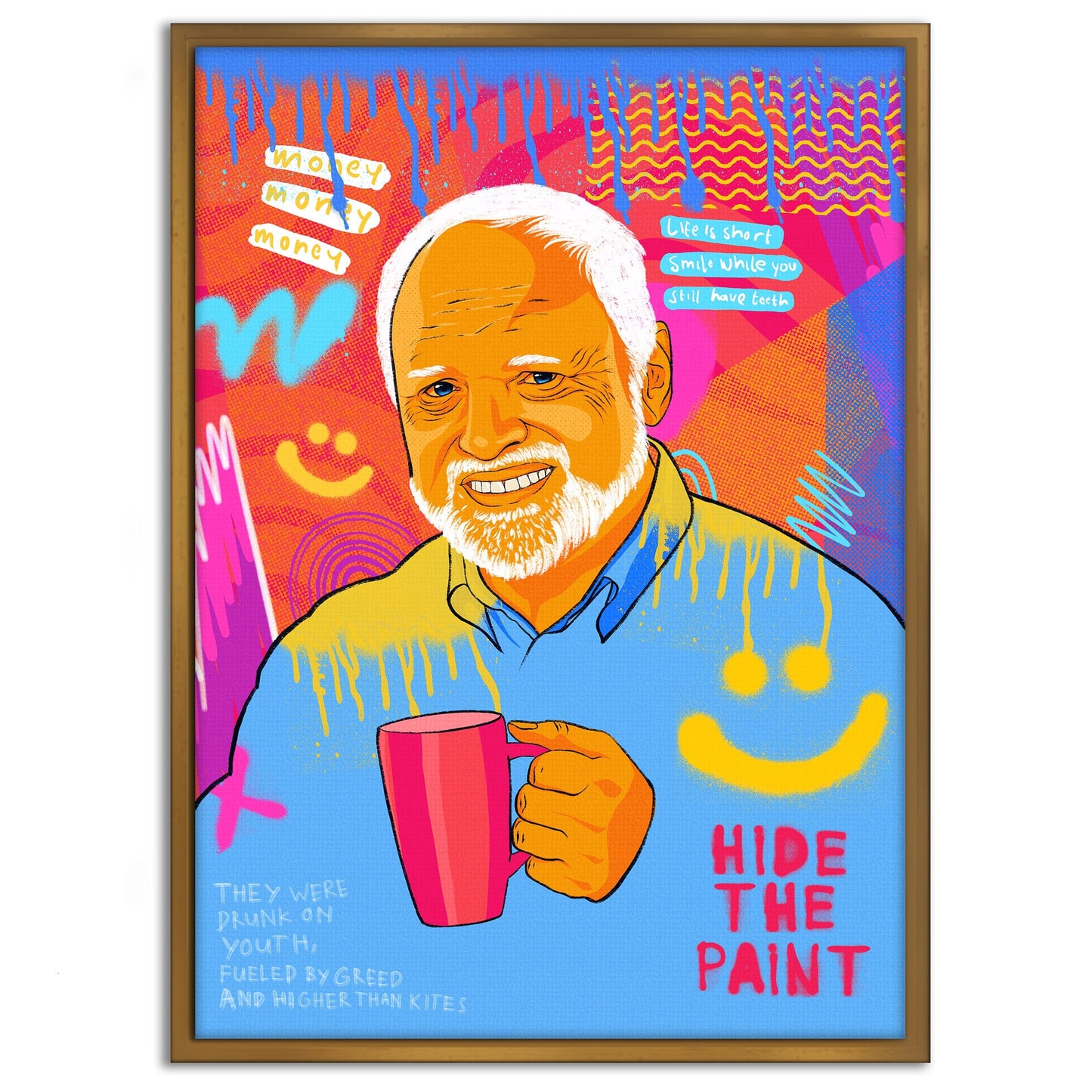 Harold Meme - Leinwandbild Pop Art