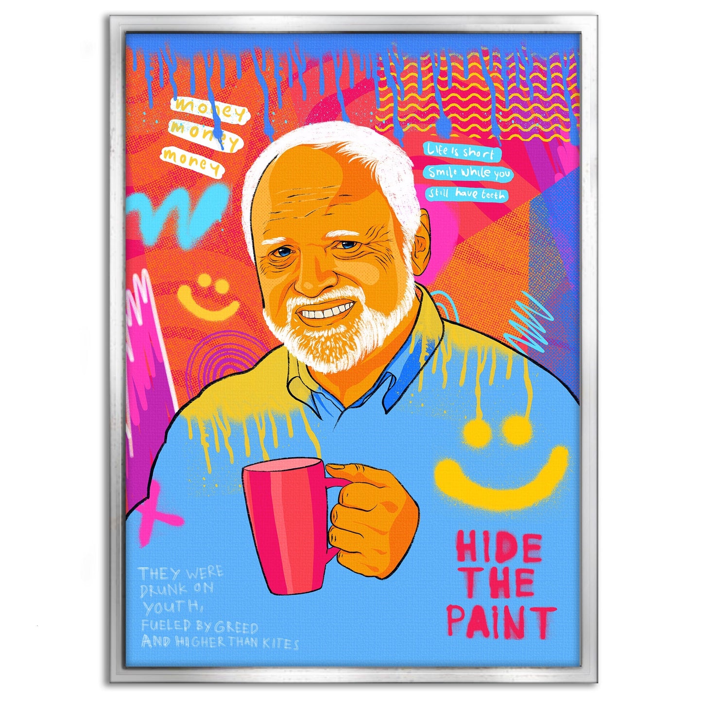 Harold Meme - Leinwandbild Pop Art
