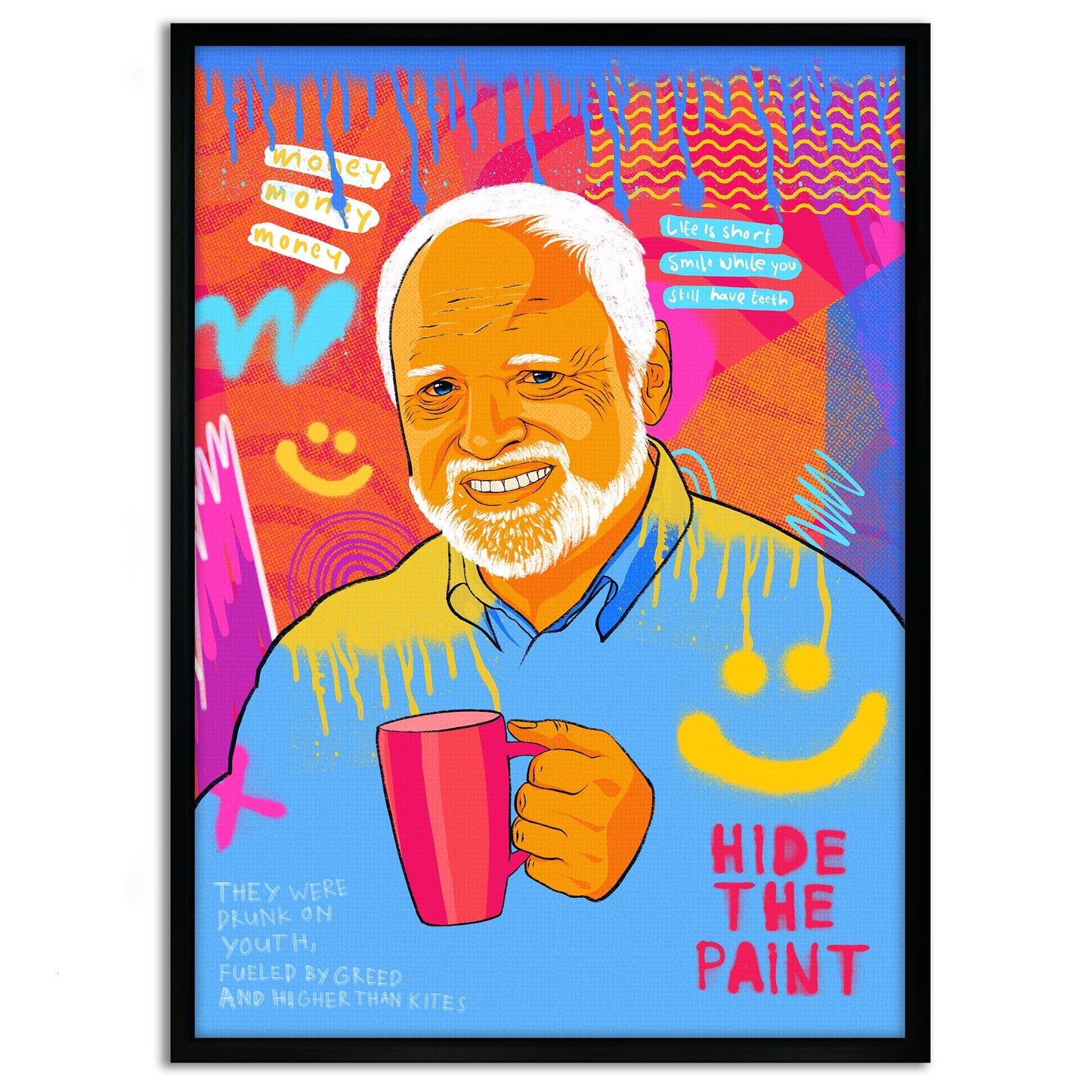 Harold Meme - Leinwandbild Pop Art