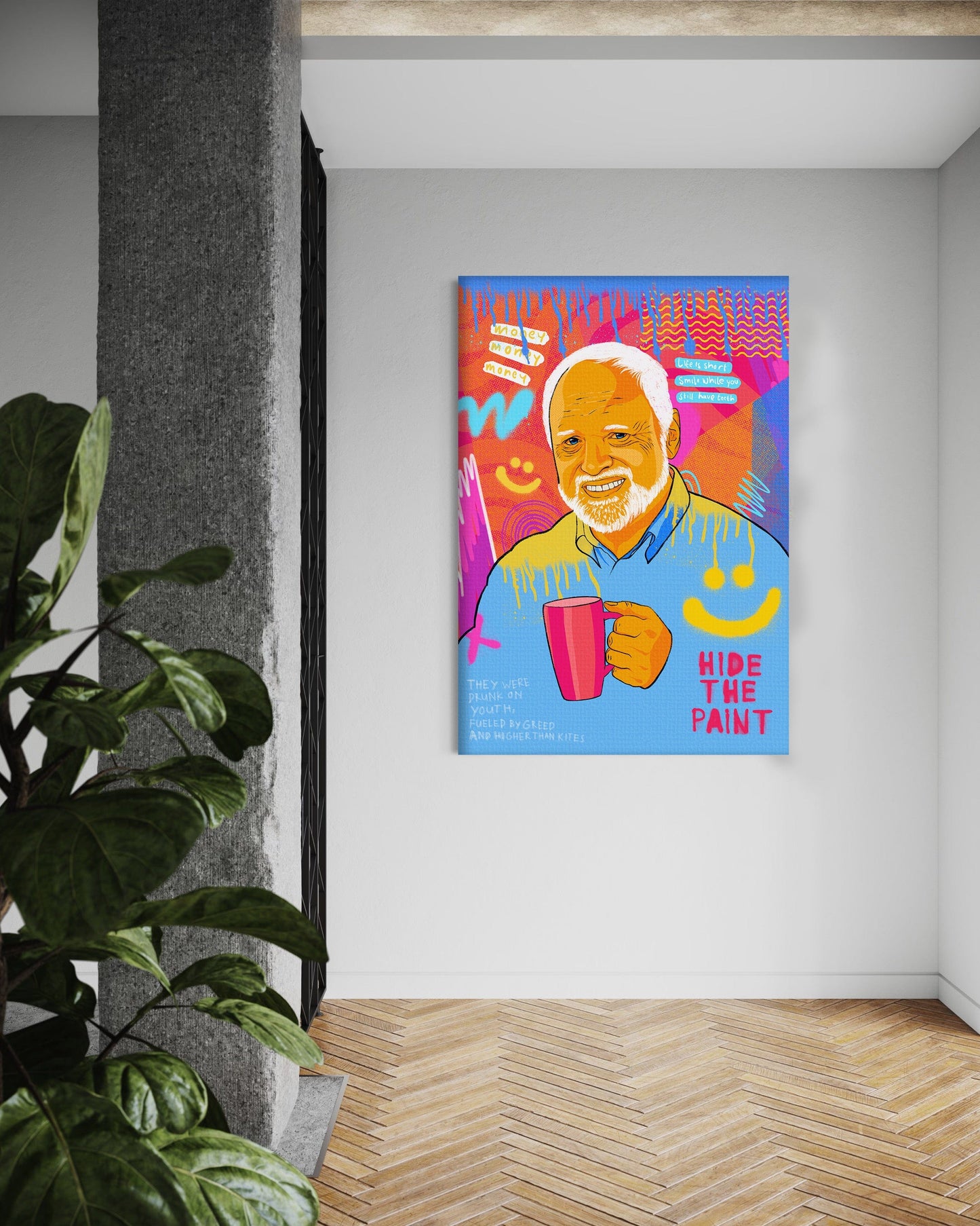 Harold Meme - Leinwandbild Pop Art