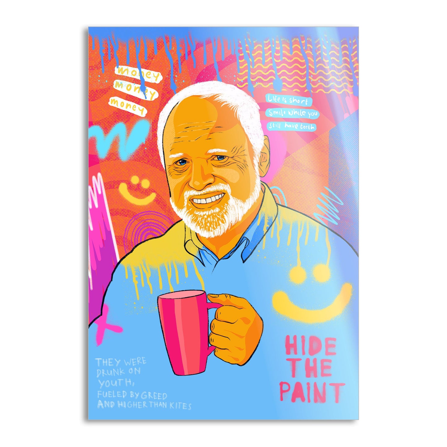 Harold Meme - Leinwandbild Pop Art