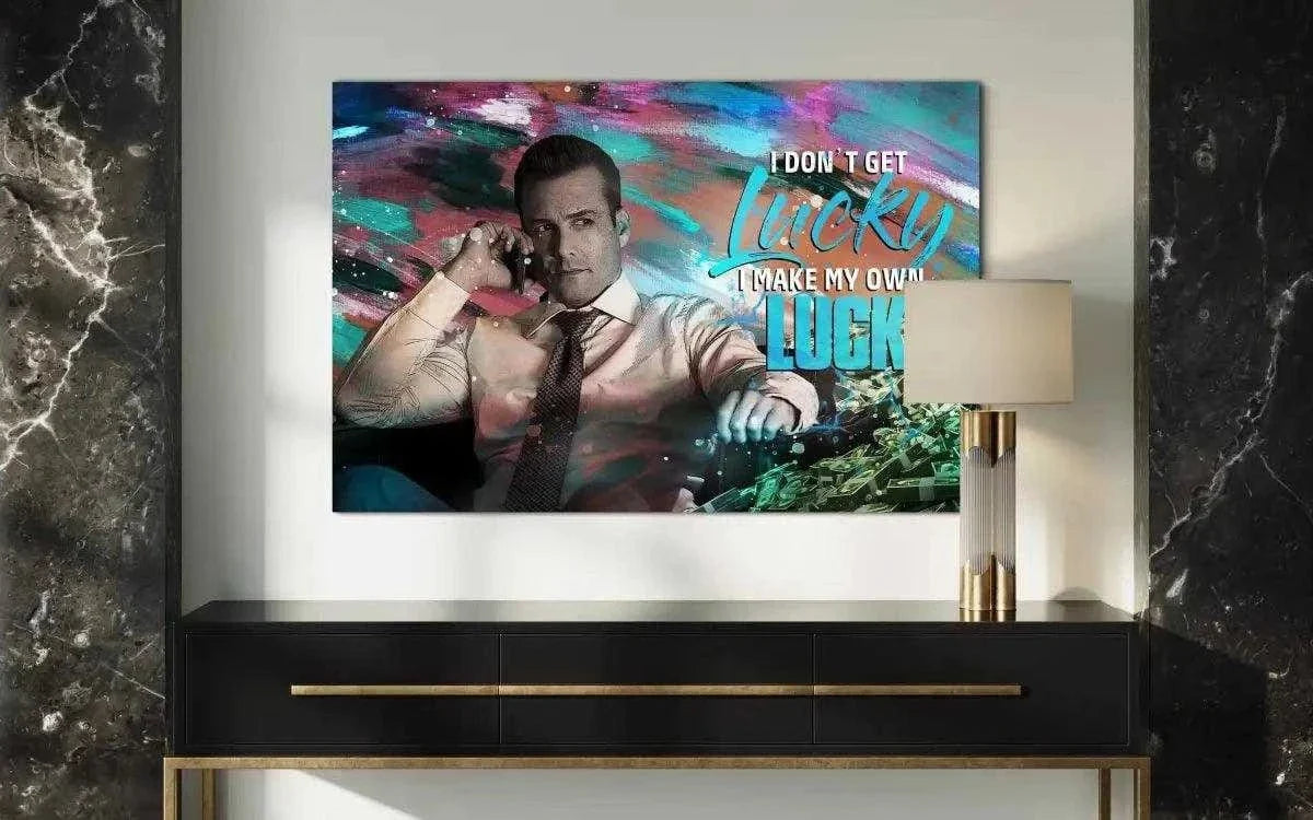 I make my own luck - Leinwandbild Motivation