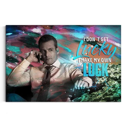 I make my own luck - Leinwandbild Motivation