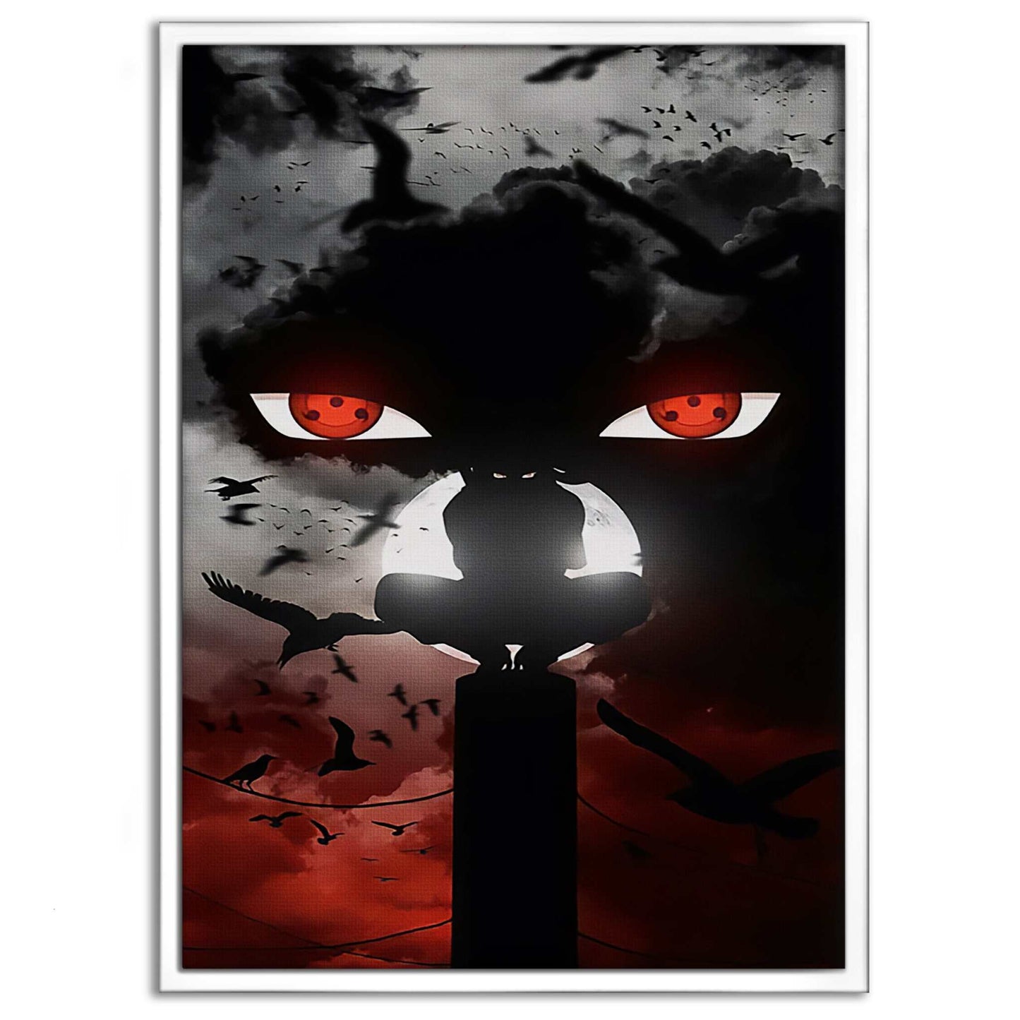 Itachi's Bloody Night - Anime Leinwandbild