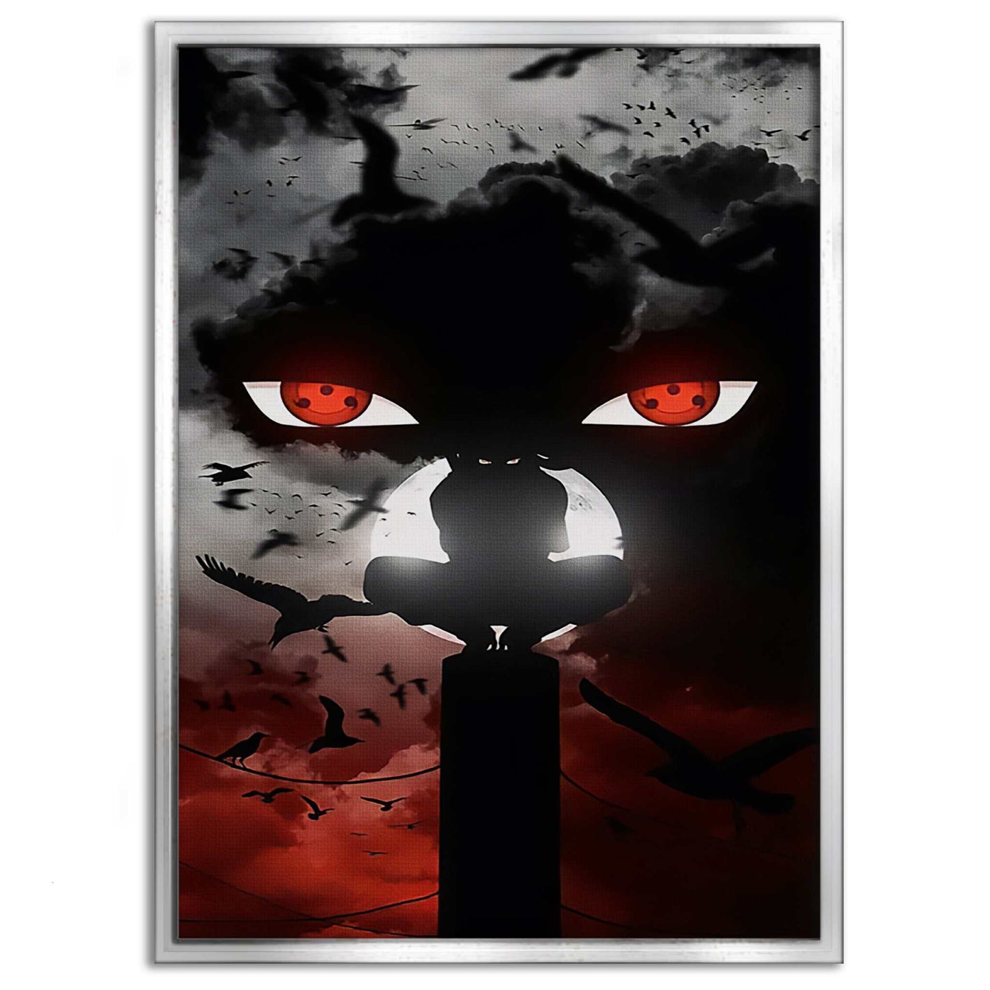 Itachi's Bloody Night - Anime Leinwandbild