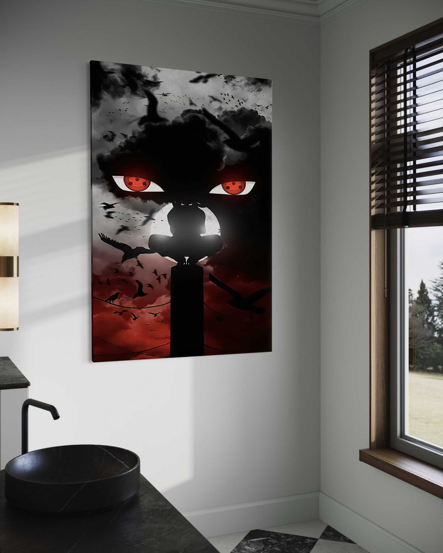 Itachi's Bloody Night - Anime Leinwandbild