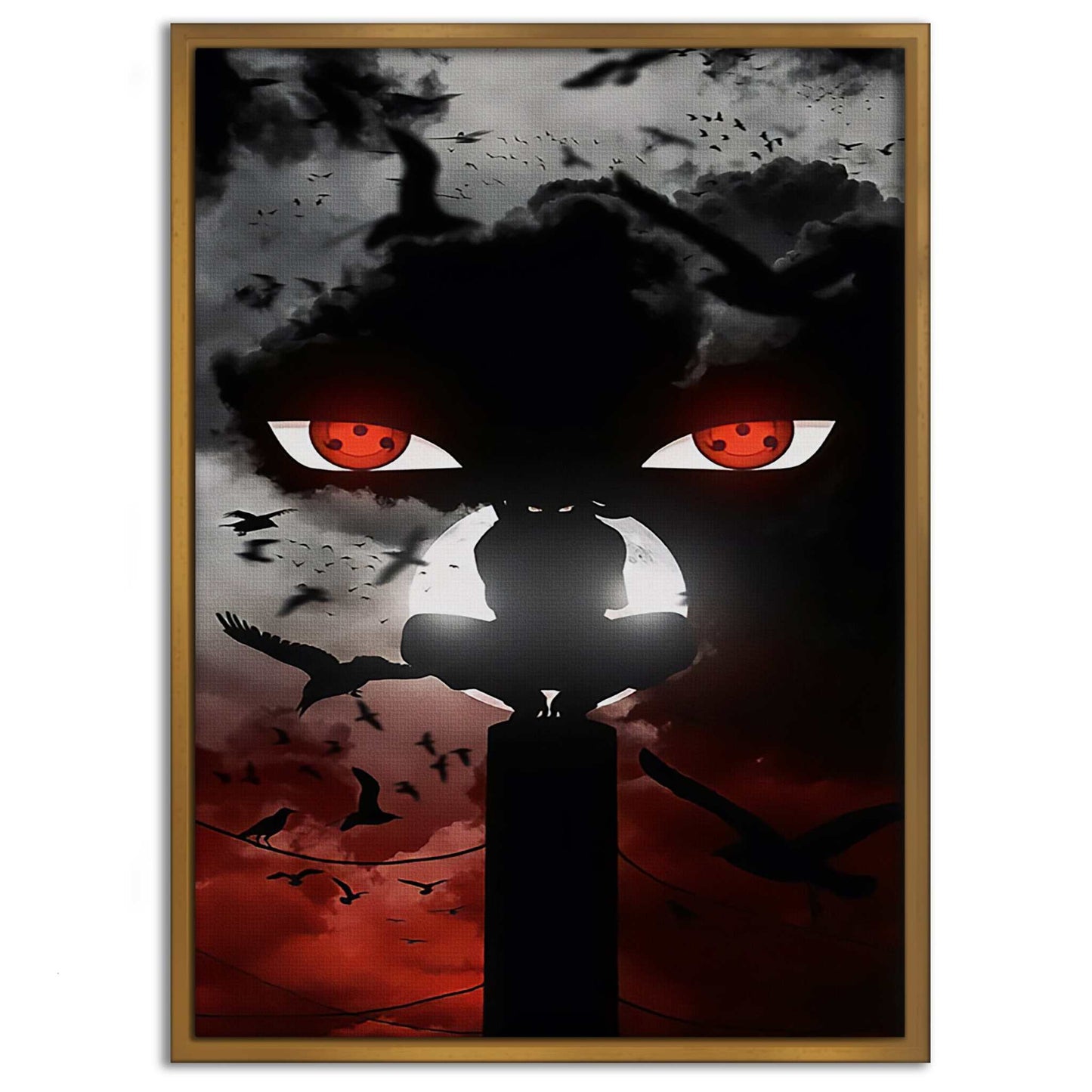Itachi's Bloody Night - Anime Leinwandbild