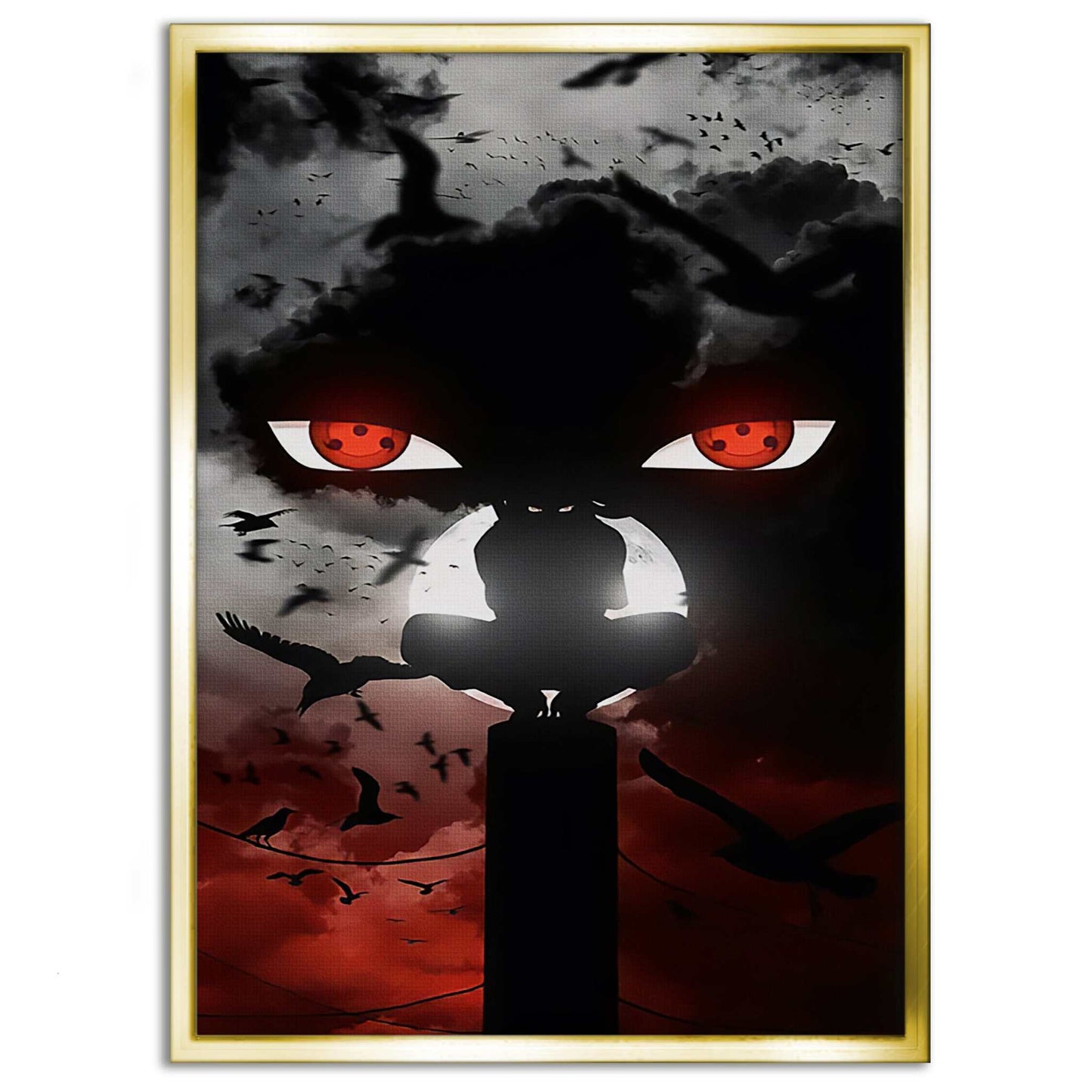 Itachi's Bloody Night - Anime Leinwandbild