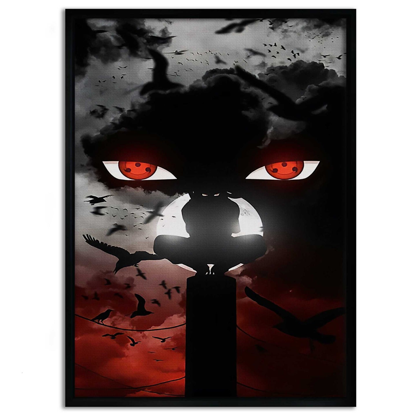 Itachi's Bloody Night - Anime Leinwandbild
