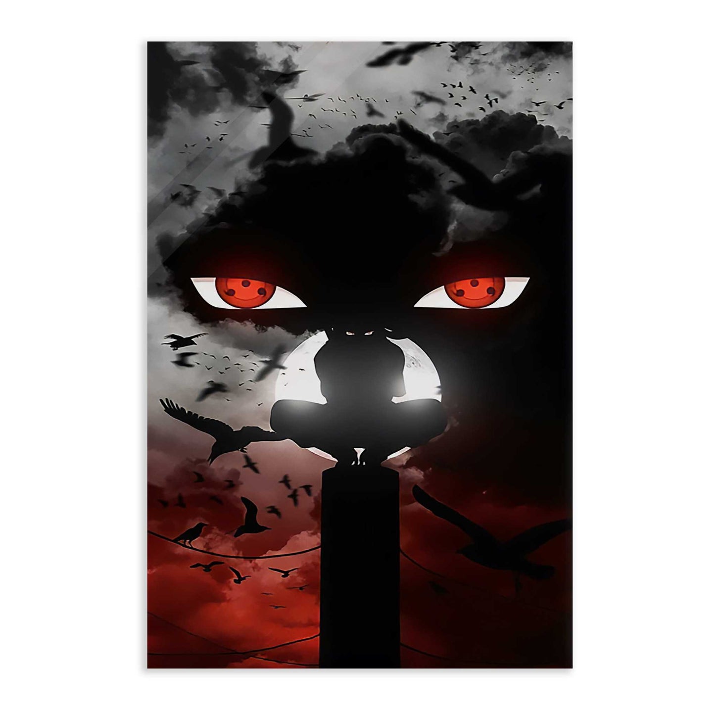 Itachi's Bloody Night - Anime Leinwandbild