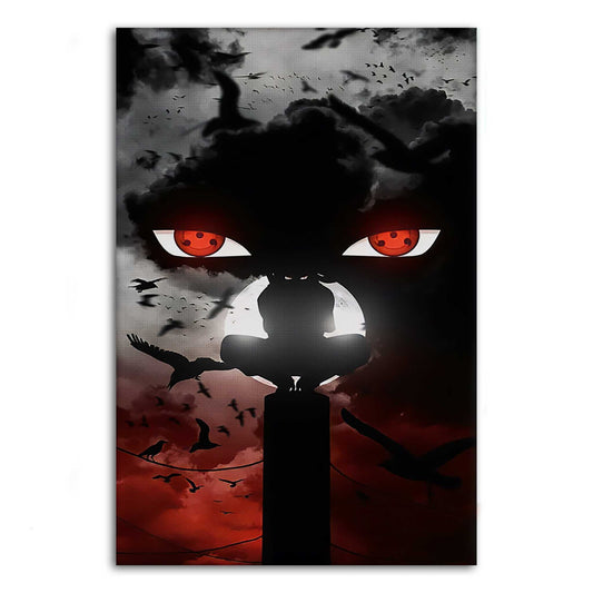 Itachi's Bloody Night - Anime Leinwandbild