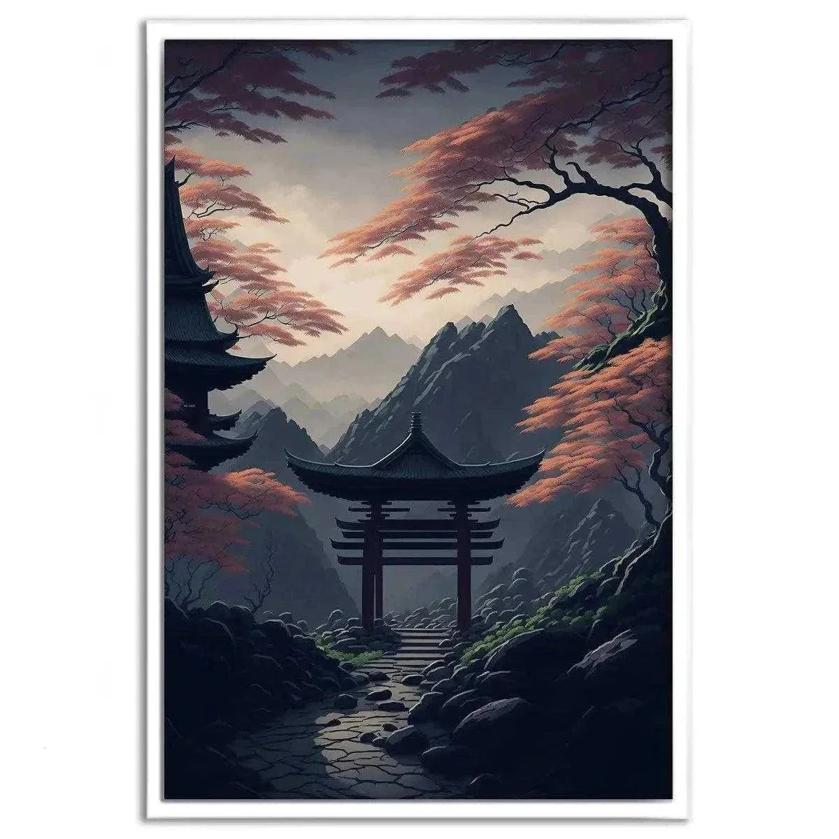 Japanischer Shrine - Leinwandbild Japanisch