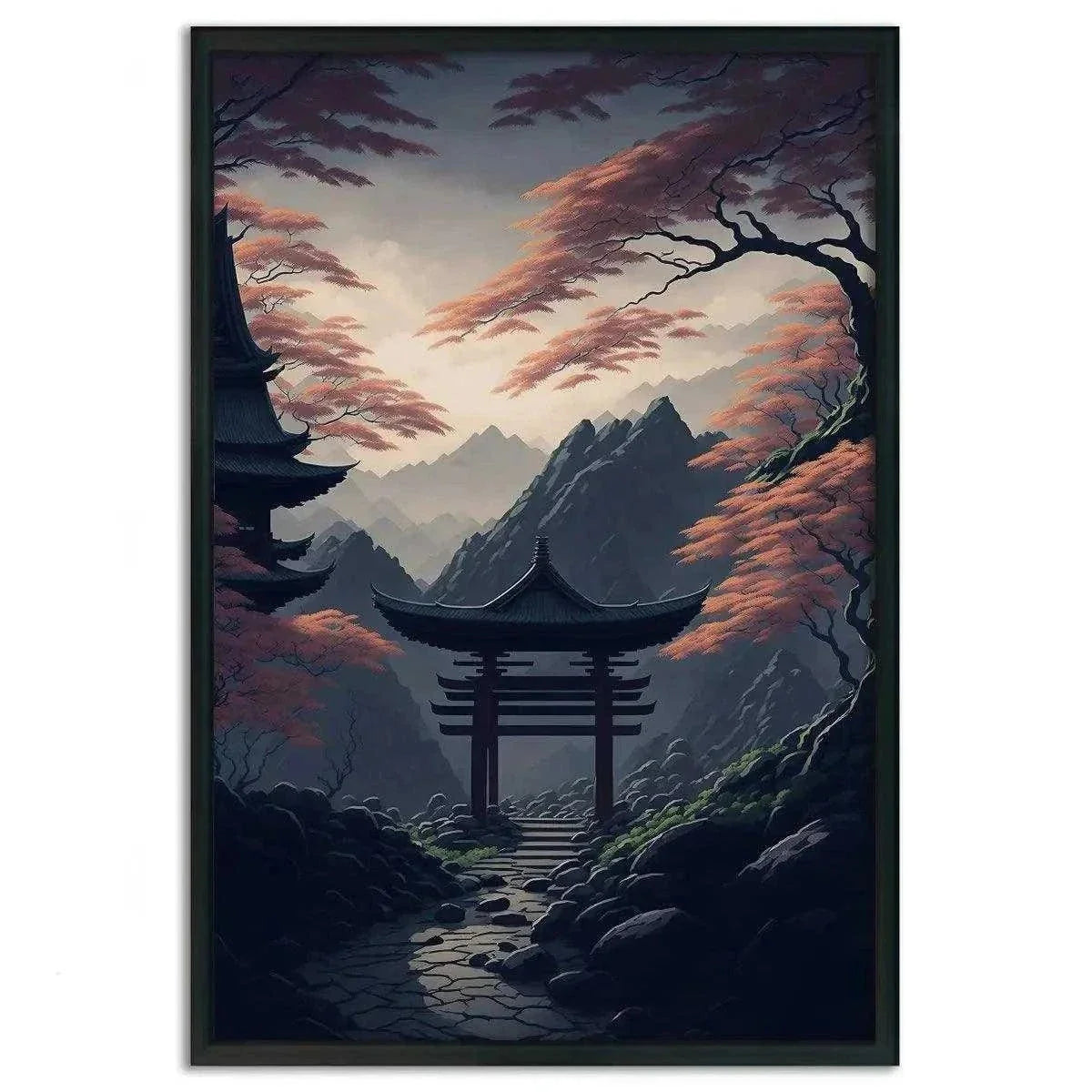 Japanischer Shrine - Leinwandbild Japanisch