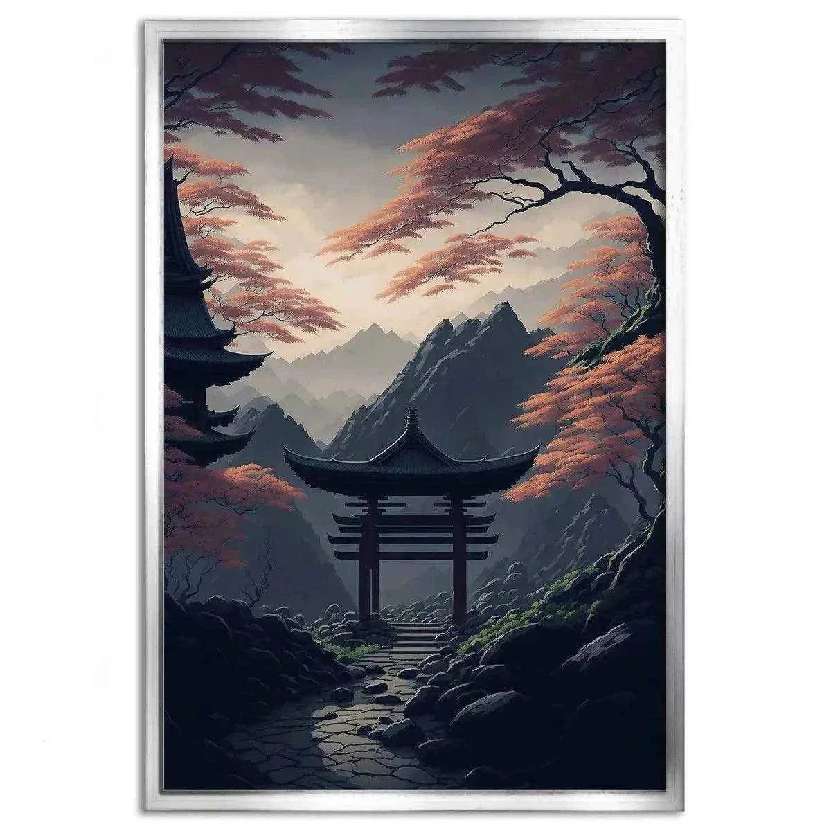 Japanischer Shrine - Leinwandbild Japanisch