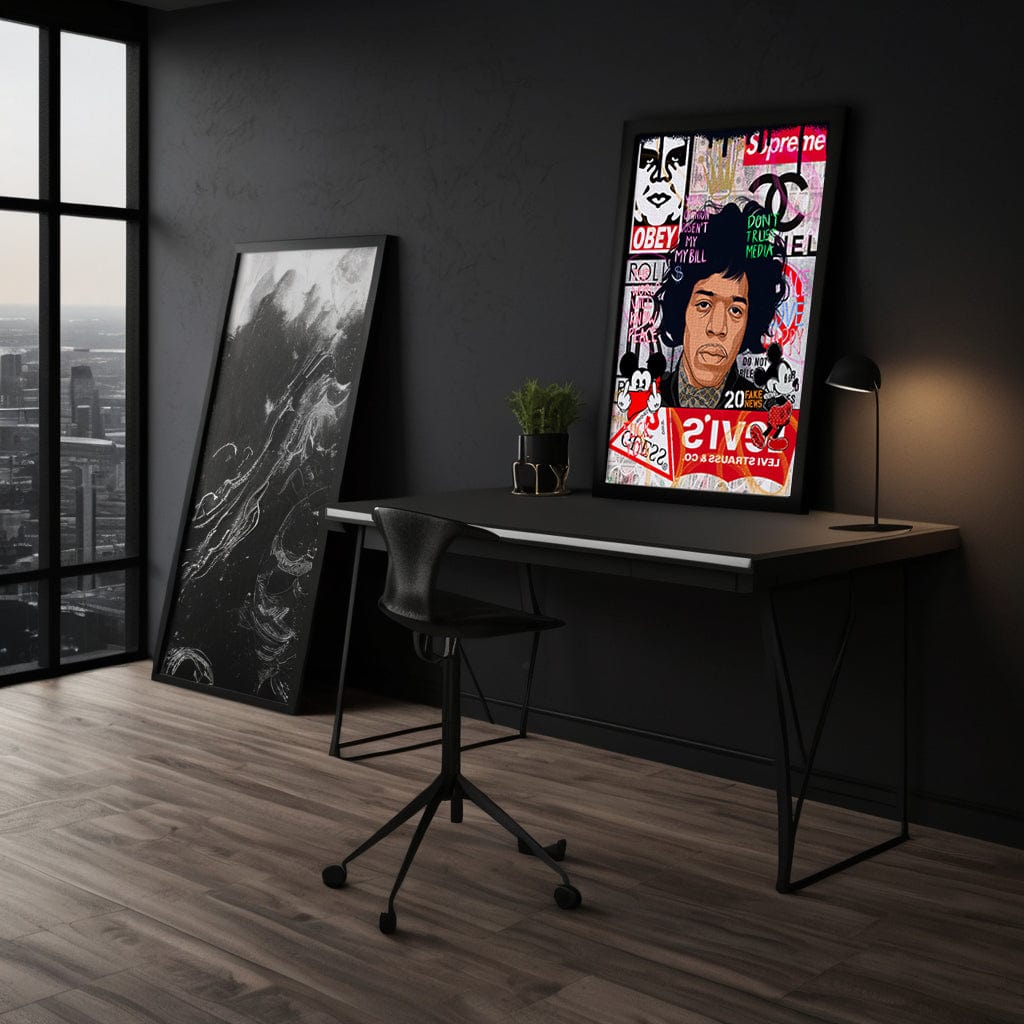 Jimmy Hendrix - Leinwandbild Pop Art