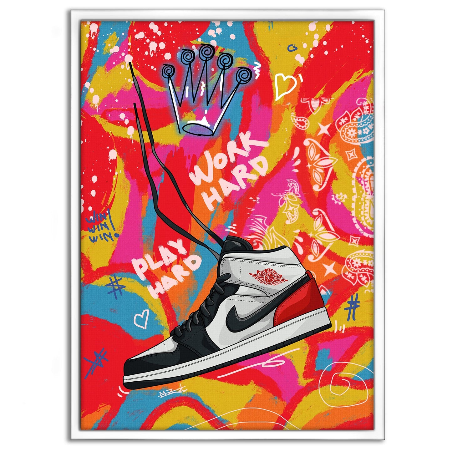Jordans MJ - Leinwandbild Pop Art