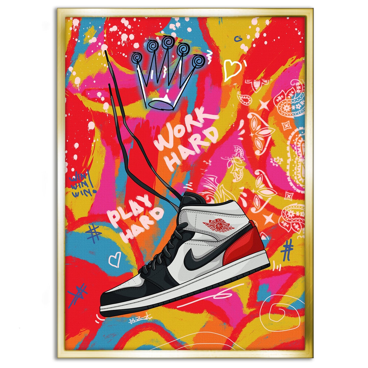 Jordans MJ - Leinwandbild Pop Art