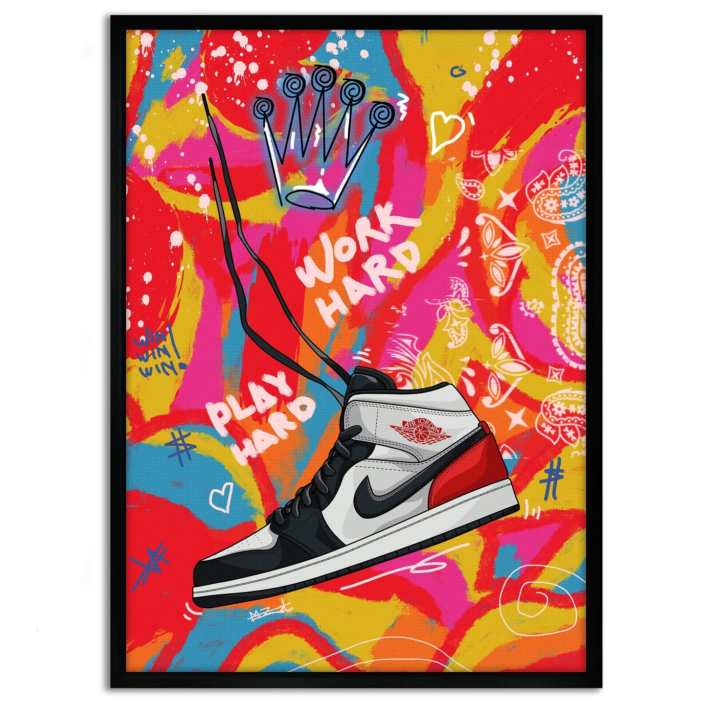Jordans MJ - Leinwandbild Pop Art