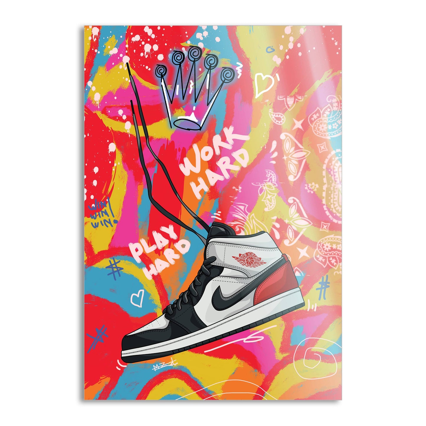 Jordans MJ - Leinwandbild Pop Art