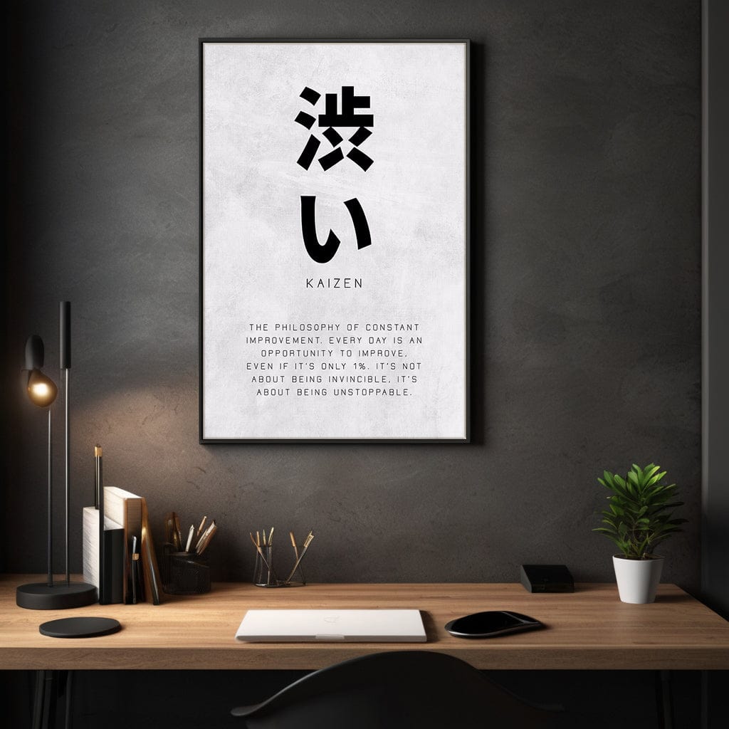 Kaizen Constant Improvement - Leinwandbild Motivation