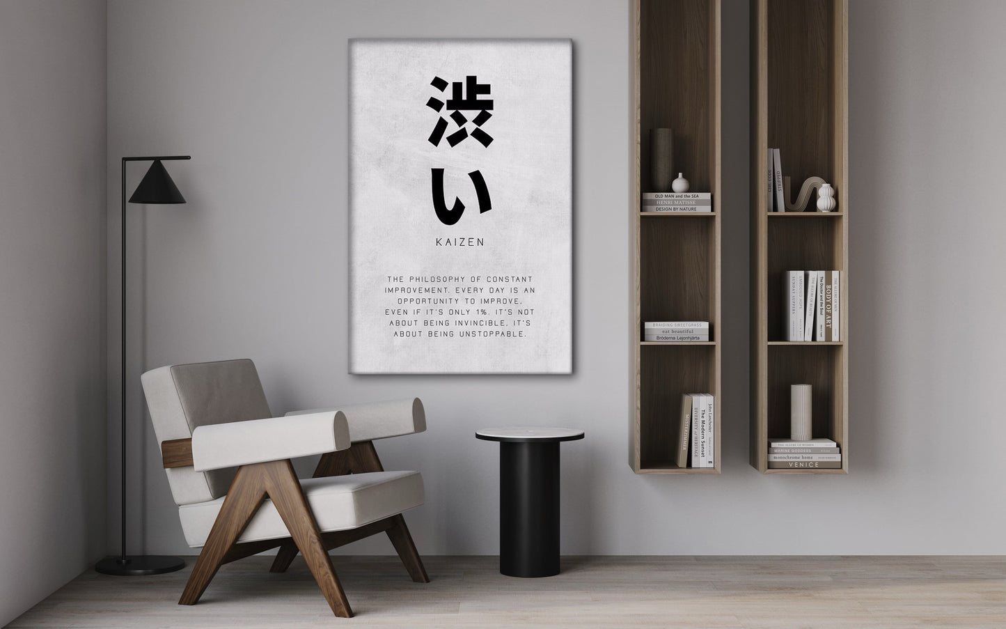 Kaizen Constant Improvement - Leinwandbild Motivation