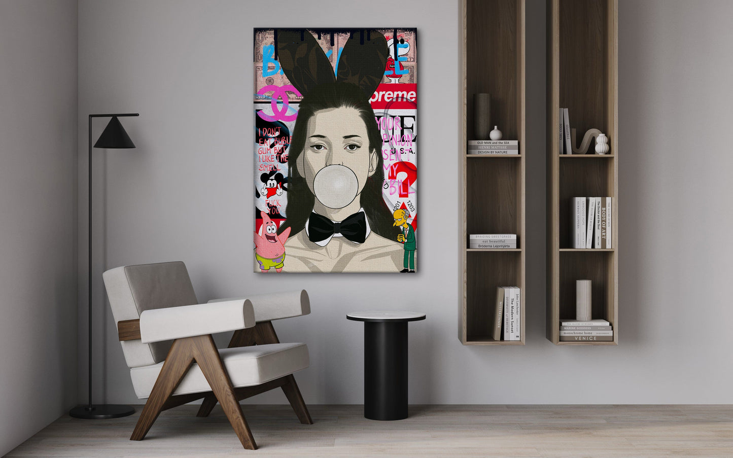 Kate Moss - Leinwandbild Pop Art