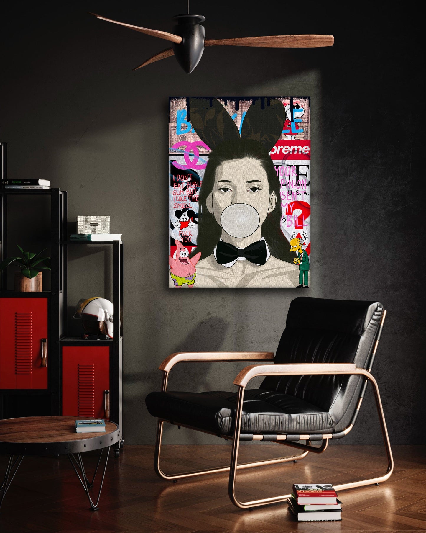 Kate Moss - Leinwandbild Pop Art