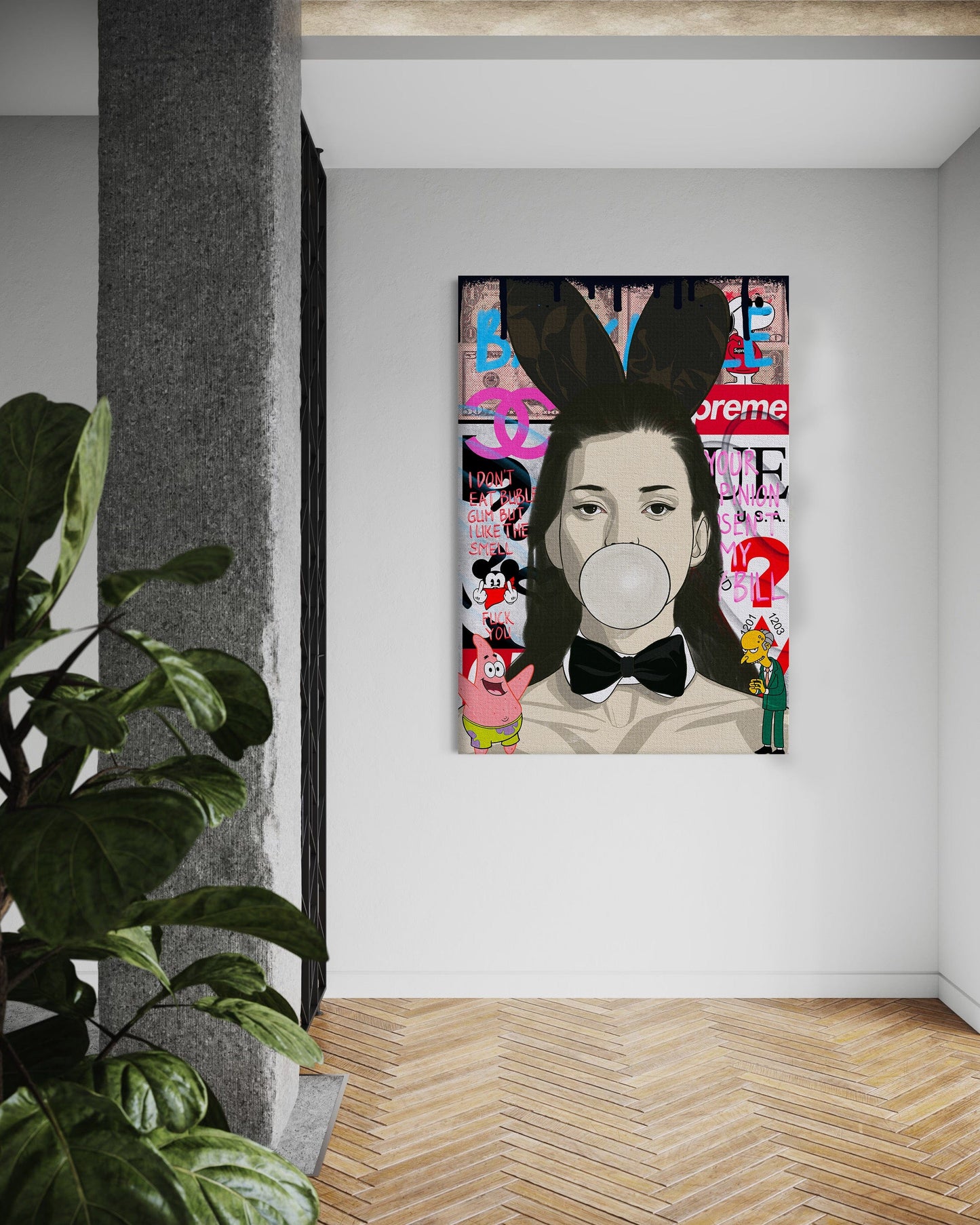 Kate Moss - Leinwandbild Pop Art