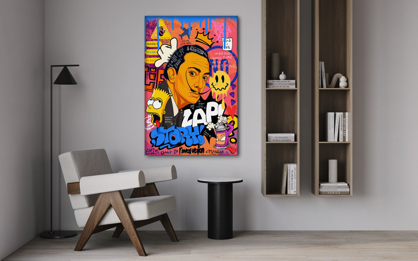 King Dali - Leinwandbild Pop Art