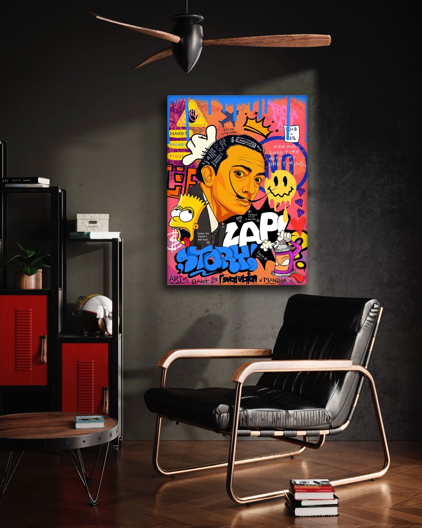 King Dali - Leinwandbild Pop Art