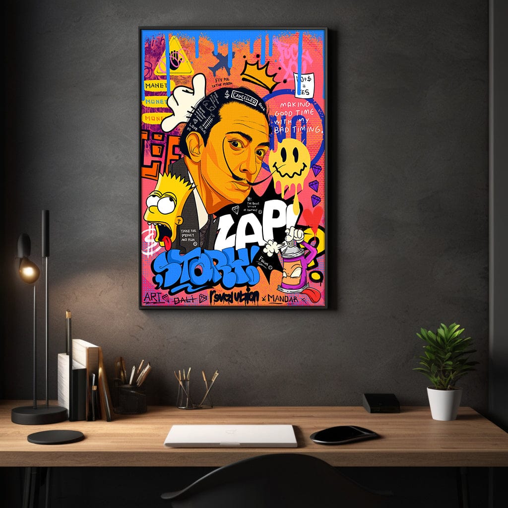 King Dali - Leinwandbild Pop Art